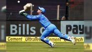 MS Dhoni Diving Catch Against WI Video: Watch MSD Take One of the Best Catches of All Time, a Day After Selectors Dropped Him From T20I Squad!