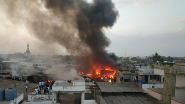 Malegaon: Fire Engulfs Slum, Over 100 Shanties Gutted in Blaze