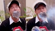 Man With Big Mouth Smokes 130 Cigarettes at One Time, Watch Shocking Video