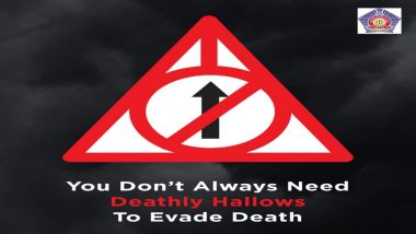 Mumbai Police Uses Harry Potter and The Deathly Hallows Reference for Road Safety Warning, Wins Hearts Once Again