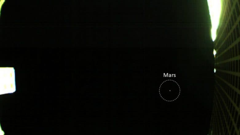 NASA CubeSat Beams Back Image of Mars NASA CubeSat Beams Back Image of Mars