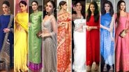 List of Navratri Colours 2018: Take Fashion Inspirations From Deepika Padukone, Priyanka Chopra and Alia Bhatt to Wear Nine Different Colours on Each Day of Navaratri