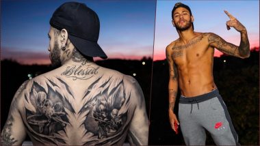 Neymar Gets Giant Spider-Man and Batman Tattoos on His Back Post Break-Up With Girlfriend Bruna Marquezine (See Pics)