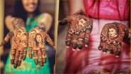 Karwa Chauth Portrait Mehndi Unique Design Photos: Try This New and Beautiful Mehandi Pattern to Make Your Karva Chauth 2018 More Exciting