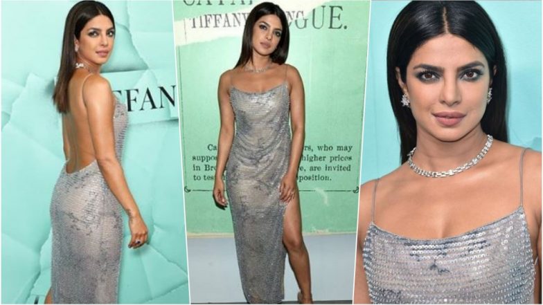 Priyanka Chopra in This Sexy Silver Backless Dress for Tiffany & Co&rsquo;s Blue Book Collection is Giving Major Fashion Goals (See Pics)