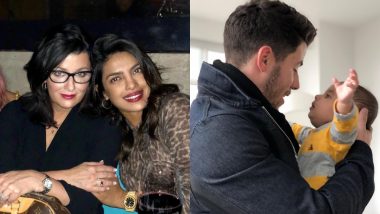 How Cute! Priyanka Chopra Spends Time With Nick Jonas' Mother While He Chills With Her Nephew - View Pics