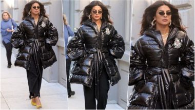 Priyanka Chopra is Ready to Run the World in Black Puffy Jacket, Which Not Everyone Can Pull Off (See Pics)