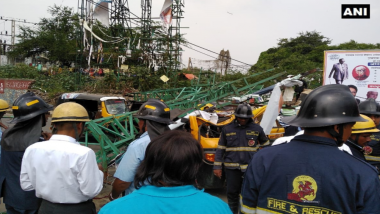 Pune: Hoarding Collapses on Road Near Shivaji Nagar Railway Station; 3 Killed, 9 Injured