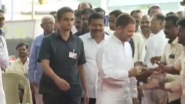 Rafale Deal Row: Rahul Gandhi Meets HAL Employees in Bengaluru, Says Hindustan Aeronautics a Strategic Asset For India