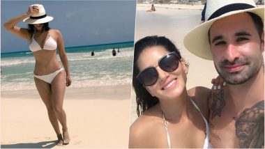 Sunny Leone Is Looking ‘Hot, Hot, Hot’ in White Bikini and Hat! See Pic of Sexy Actress Chilling at Cancun Beach in Mexico