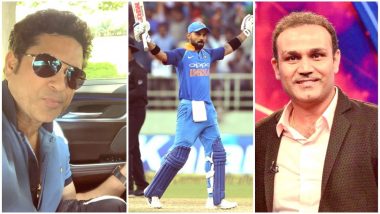 Virat Kohli Becomes Fastest to Score 10,000 Runs in ODI Cricket: Here’s How Sachin Tendulkar and Virender Sehwag Wished the ‘Indian Run Machine’