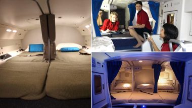 Secret Airplane Bedrooms Where Pilots and Crew Members Rest on Long-Distance Flights is Revealed, Watch Video