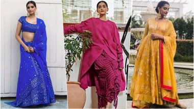 Diwali 2018 Outfit Inspiration – Sonam Kapoor: From Lehenga to Anarkali, See How to Style Traditional Attires This Festive Season (See Photos)