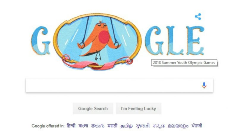 Buenos Aires 2018 Summer Youth Olympic Games Google Doodle Shows National Bird of Argentina Participating in Multi-Sport Event