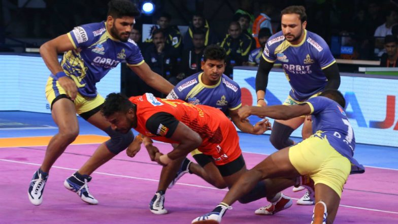 PKL 2018–19 Video Highlights: Pawan Sehrawat, Kashiling Adake Star as Bengaluru Bulls Defeat Tamil Thalaivas 44-35