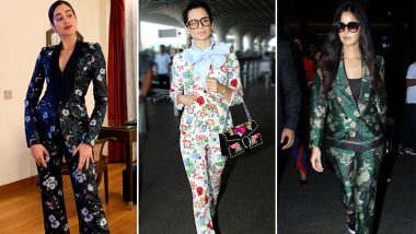Janhvi Kapoor, Kangana Ranaut, Katrina Kaif: Celebs Are Obsessed With Floral Pantsuits and We Are Totally Loving It