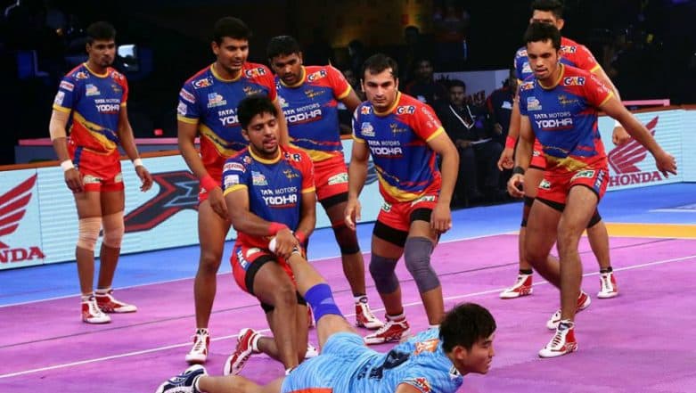 PKL 2018–19 Video Highlights: Bengal Warriors’ Winning Streak Come to an End, UP Yoddha Force a 40-40 Draw PKL 2018–19 Video Highlights: Bengal Warriors’ Winning Streak Come to an End, UP Yoddha Force a 40-40 Draw