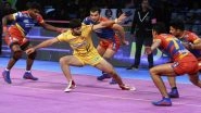 PKL 2018-19 Video Highlights: Telugu Titans Down UP Yoddha by 34-29 to Register Second Consecutive Win in Pro Kabaddi Season 6