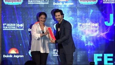 Varun Dhawan Takes Home The Best Actor Male Trophy At The Jagran Film Festival For 'October'!