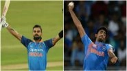 Virat Kohli, Jasprit Bumrah Maintain Their Top Positions in ICC ODI Rankings