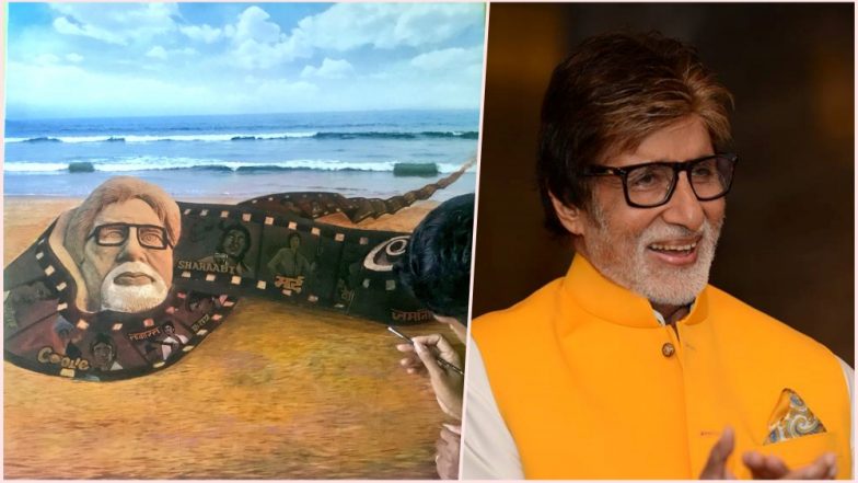 Amitabh Bachchan Celebrates 76th Birthday: Artist Sudarsan Pattnaik Beautiful Sand Art is a Perfect Birthday Gift for BigB