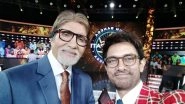 Kaun Banega Crorepati 10: Aamir Khan Could Not Contain His Excitement on Meeting Host Amitabh Bachchan! (View Pic)