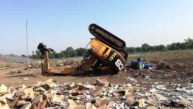 Fire Breaks Out at Waste Management Company in Navi Mumbai’s Taloja Area, One Worker Injured