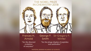 Nobel Prize in Chemistry 2018: Know About Frances H. Arnold, George P. Smith and Sir Gregory P. Winter Who Developed New Materials to Save Mankind
