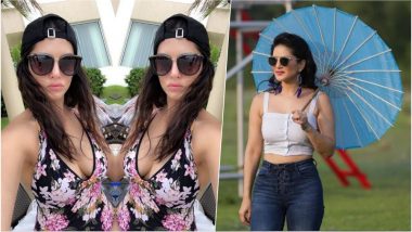 Sunny Leone’s Hot Floral Monokini Selfie Will Drive Away Your Mid-Week Blues (See Pics)