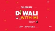 Xiaomi's 'Diwali With Mi' Sale Starts From October 23; Offers on Xiaomi Mi A2, POCO F1, Redmi 6A & Mi LED TV Under Re 1 Flash Deals