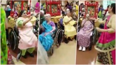 Video of Special Dandiya Dance Featuring Elderly Woman Sitting on Wheelchair Will Warm Your Hearts This Navratri 2018