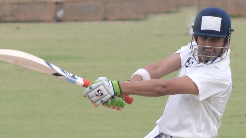 Gautam Gambhir Loses His Temper After Umpire Wrongly Rules Him Out During a Ranji Trophy 2018–19 Match, Watch Video