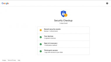 October Is Cybersecurity Awareness Month! Know How to Check If Your Data Is Safe Online Through Google Security Checkup