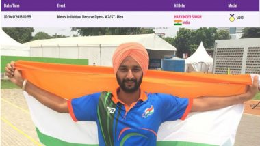 Harvinder Singh Secures Gold Medal, Track and Field Athletes Secure Silver and Bronze at Asian Para Games 2018
