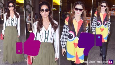 Hina Khan Sizzles, While Urvashi Rautela Fizzles in Their Latest Airport Looks! See Pics And Decide for Yourself