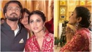 Kasautii Zindagii Actress Hina Khan Visits Kolkata With Beau Rocky Jaiswal to Seek Blessings From Maa Durga - View Pics