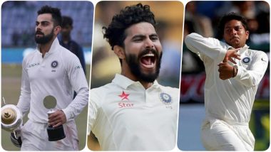 Latest ICC Test Rankings 2018: Virat Kohli Remains No 1 Batsman; Ravindra Jadeja, Kuldeep Yadav Move Up in All-Rounder and Bowler's List