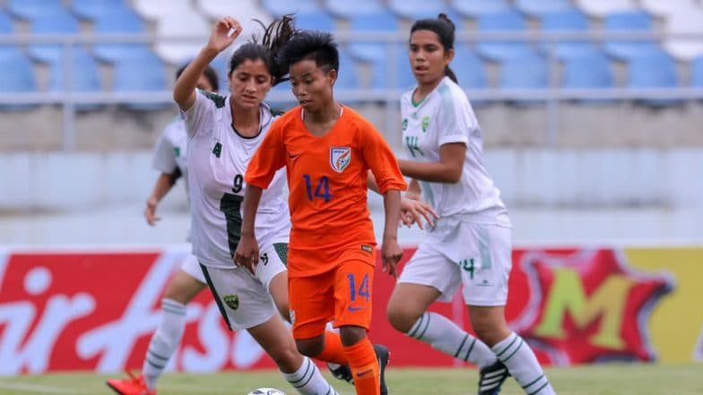India vs Pakistan AFC U-19 Women’s Championships; Indian Eves Thrash Pakistan 18–0 in Football Match India vs Pakistan AFC U-19 Women’s Championships; Indian Eves Thrash Pakistan 18–0 in Football Match
