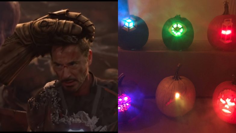[Picture] Is That Iron Man With Six Infinity Stones or Just Robert Downey Jr’s Halloween Decoration?