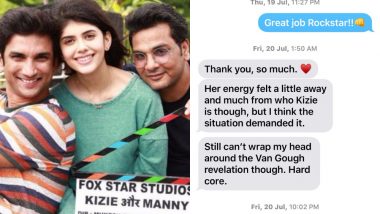 Sushant Singh Rajput Shares Screenshots of Chats With Sanjana Sanghi After Reports of His Misconduct Surface