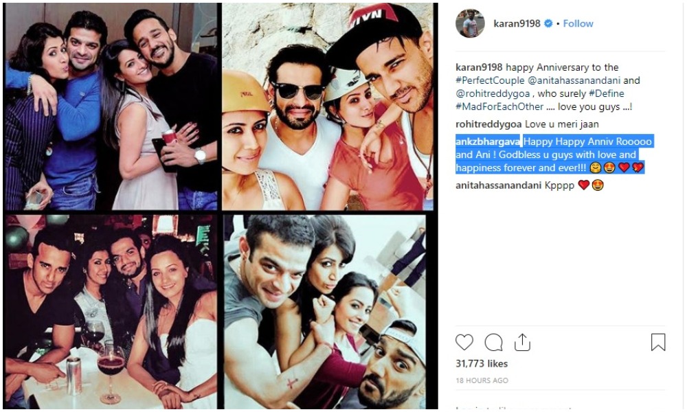 Anita Hassanandani And Rohit Reddy 5th Wedding Anniversary Yeh