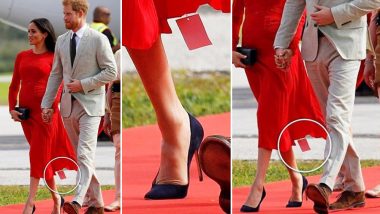 Meghan Markle’s Royal Faux Pas! The Duchess of Sussex Forgets to Remove the Price Tag of Her Dress