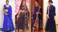 Navratri 2018 Day 1 Colour, October 10 &ndash; Royal Blue: Deepika Padukone, Jennifer Winget, Sonam Kapoor Show How to Dress Up for the Festive Season