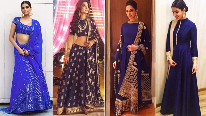 Navratri 2018 Day 1 Colour, October 10 – Royal Blue: Deepika Padukone, Jennifer Winget, Sonam Kapoor Show How to Dress Up for the Festive Season