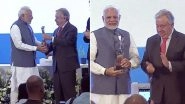 Narendra Modi Receives &lsquo;Champions of the Earth&rsquo; Award, UN Secretary-General Says &lsquo;Indian PM Has Not Just Recognised Climate Change but Acted on It&rsquo;