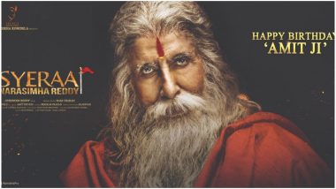 Amitabh Bachchan's Look from Chiranjeevi's Sye Raa Narasimha Reddy Revealed on His Birthday - Watch Video