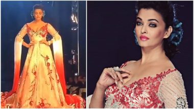 Aishwarya Rai Bachchan Looks Radiant in Manish Malhotra’s Awe-Inspiring Collection - Watch Pics and Videos