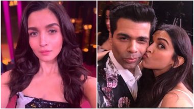 Koffee With Karan 6: Alia Bhatt and Deepika Padukone Conveniently Click ‘Solo’ Pictures on the Show’s Set and We Wonder Why