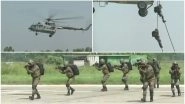 IAF Garud Commando Force Conducts Exercise at Jalandhar&rsquo;s Adampur Airbase; Watch Video