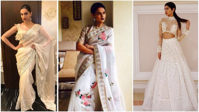 Navratri 2018 Day 6 Colour, October 15 – White: Deepika Padukone, Kangana Ranaut and Khushi Kapoor Teach You How to Shine in This Colour